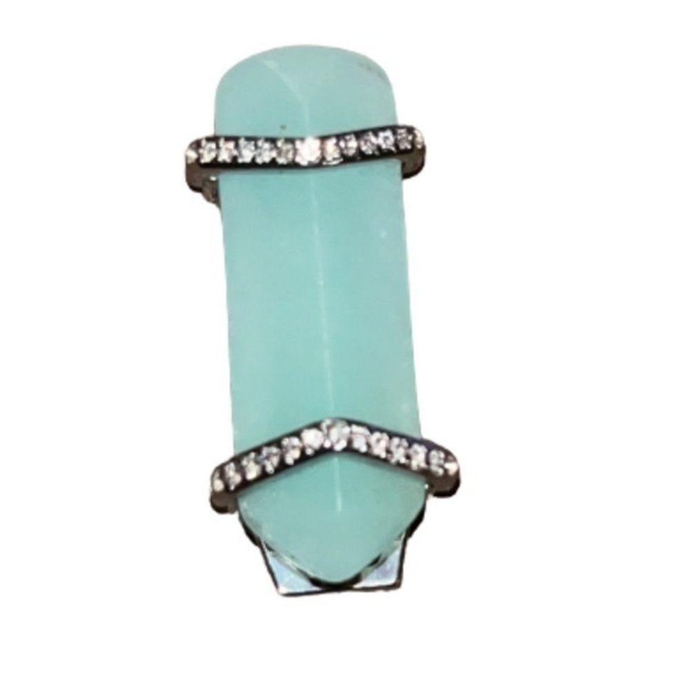 KEEP Collective single stone green quartz bar